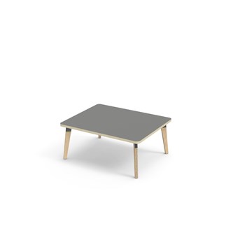 Grow pöytä akustik laminaatti 100x80 cm musta holkki