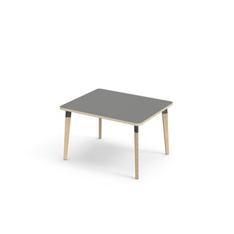 Grow pöytä akustik laminaatti 100x80 cm musta holkki