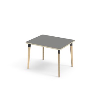 Grow pöytä akustik laminaatti 100x80 cm musta holkki