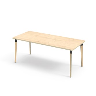 Grow pöytä akustik laminaatti 180x80 cm musta holkki