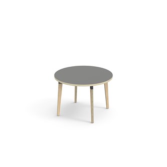 Grow pöytä akustik laminaatti ø 90 cm musta holkki