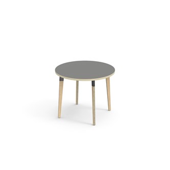 Grow pöytä akustik laminaatti ø 90 cm musta holkki