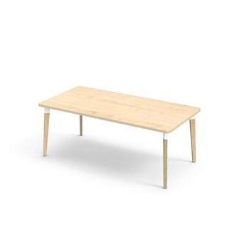 Grow pöytä HPL 160x80 cm valkoinen holkki