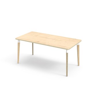 Grow pöytä HPL 160x80 cm valkoinen holkki