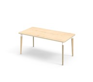 Grow pöytä HPL 160x80 cm valkoinen holkki