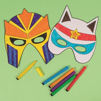 Paperinaamiot, supersankarit, 12 kpl