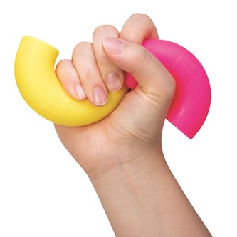 Stressilelu Needoh, pehmeät makaronit, 4 kpl