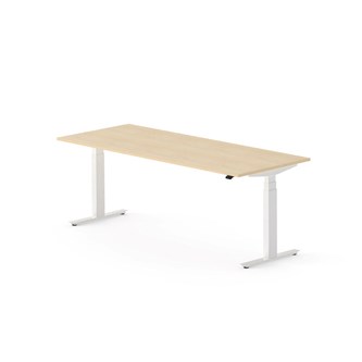 Work FSC työpöytä HPL BX 200x80cm, valkoinen jalusta