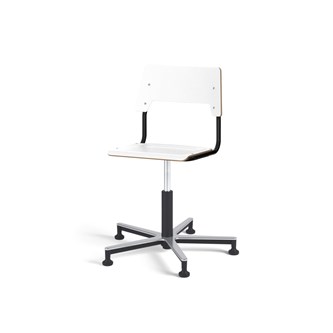 Como FSC BX tuoli, korkea kaasujousi, medium istuin, aluristikko liukutassuilla, musta runko