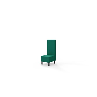 Snake 50 istuinmoduuli, keskikorkea selkänoja, metallijalat, ik 43 cm