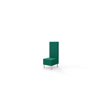 Snake 50 istuinmoduuli, keskikorkea selkänoja, metallijalat, ik 43 cm