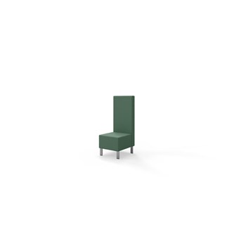 Snake 50 istuinmoduuli, keskikorkea selkänoja, metallijalat, ik 43 cm