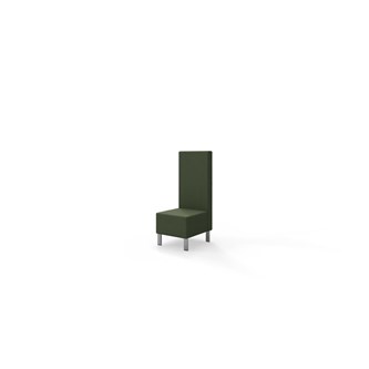 Snake 50 istuinmoduuli, keskikorkea selkänoja, metallijalat, ik 43 cm