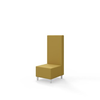 Snake 50 istuinmoduuli, keskikorkea selkänoja, jalat puuta, ik 37,5 cm