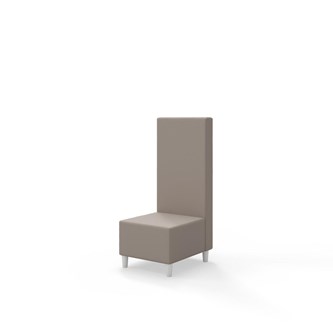 Snake 50 istuinmoduuli, keskikorkea selkänoja, jalat puuta, ik 37,5 cm