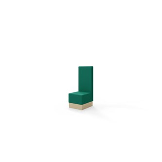 Snake 50 istuinmoduuli, keskikorkea selkänoja, sokkelilla, ik 43 cm