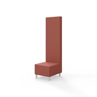 Snake 50 istuinmoduuli, korkea selkänoja, jalat puuta, ik 37,5 cm