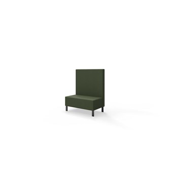 Snake 100 istuinmoduuli, keskikorkea selkänoja, metallijalat, ik 43 cm
