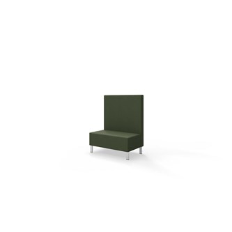 Snake 100 istuinmoduuli, keskikorkea selkänoja, metallijalat, ik 43 cm