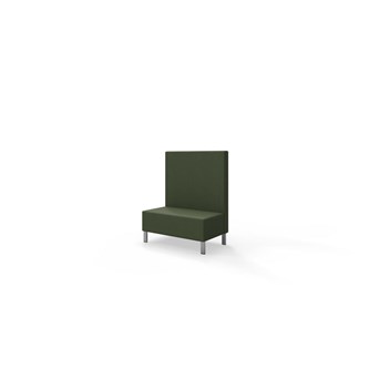 Snake 100 istuinmoduuli, keskikorkea selkänoja, metallijalat, ik 43 cm