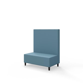 Snake 100 istuinmoduuli, keskikorkea selkänoja, jalat puuta, ik 37,5 cm