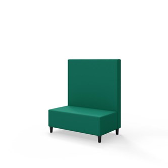 Snake 100 istuinmoduuli, keskikorkea selkänoja, jalat puuta, ik 37,5 cm