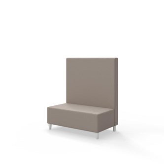 Snake 100 istuinmoduuli, keskikorkea selkänoja, jalat puuta, ik 37,5 cm