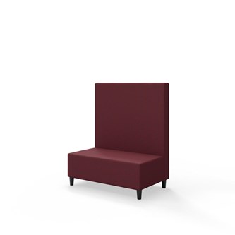 Snake 100 istuinmoduuli, keskikorkea selkänoja, jalat puuta, ik 37,5 cm