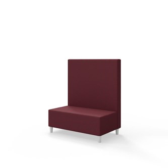 Snake 100 istuinmoduuli, keskikorkea selkänoja, jalat puuta, ik 37,5 cm