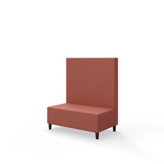 Snake 100 istuinmoduuli, keskikorkea selkänoja, jalat puuta, ik 37,5 cm