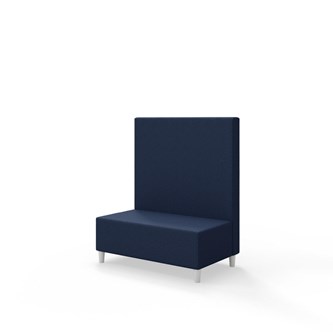 Snake 100 istuinmoduuli, keskikorkea selkänoja, jalat puuta, ik 37,5 cm