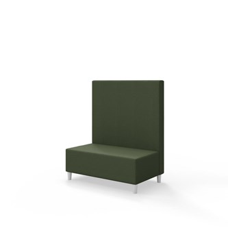 Snake 100 istuinmoduuli, keskikorkea selkänoja, jalat puuta, ik 37,5 cm