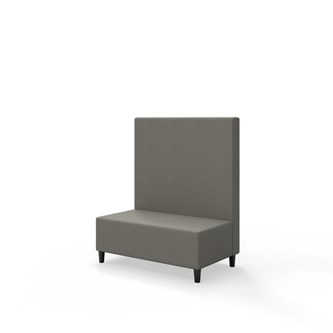 Snake 100 istuinmoduuli, keskikorkea selkänoja, jalat puuta, ik 37,5 cm