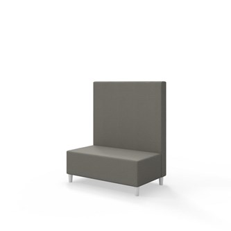 Snake 100 istuinmoduuli, keskikorkea selkänoja, jalat puuta, ik 37,5 cm