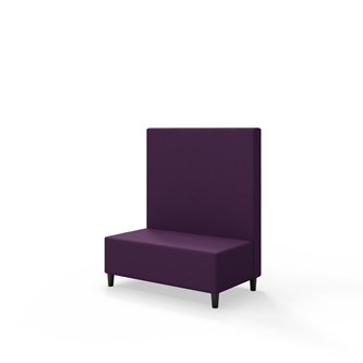 Snake 100 istuinmoduuli, keskikorkea selkänoja, jalat puuta, ik 37,5 cm