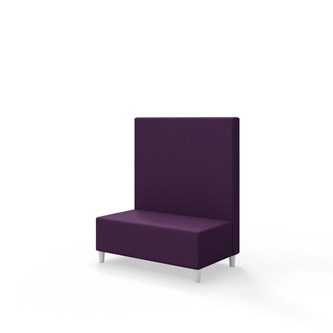 Snake 100 istuinmoduuli, keskikorkea selkänoja, jalat puuta, ik 37,5 cm