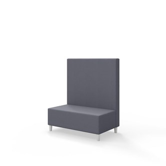 Snake 100 istuinmoduuli, keskikorkea selkänoja, jalat puuta, ik 37,5 cm