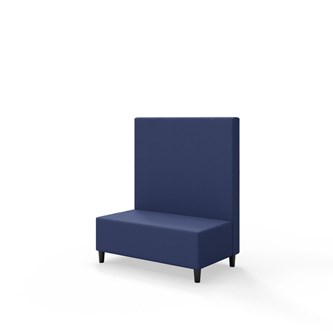 Snake 100 istuinmoduuli, keskikorkea selkänoja, jalat puuta, ik 37,5 cm