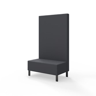 Snake 100 istuinmoduuli, korkea selkänoja, metallijalat, ik 43 cm