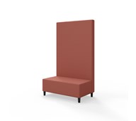 Snake 100 istuinmoduuli, korkea selkänoja, jalat puuta, ik 37,5 cm