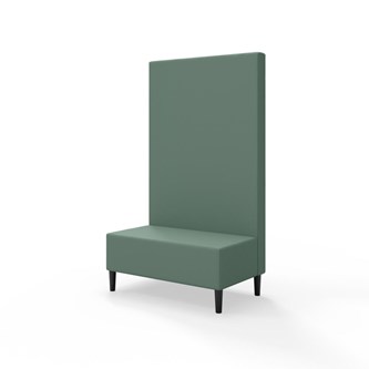 Snake 100 istuinmoduuli, korkea selkänoja, jalat puuta, ik 43 cm