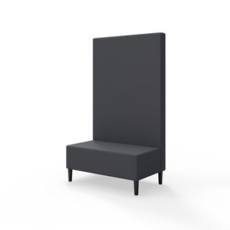 Snake 100 istuinmoduuli, korkea selkänoja, jalat puuta, ik 43 cm