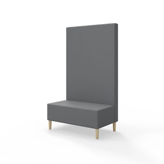 Snake 100 istuinmoduuli, korkea selkänoja, jalat puuta, ik 43 cm