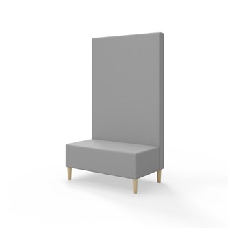 Snake 100 istuinmoduuli, korkea selkänoja, jalat puuta, ik 43 cm