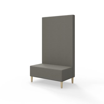 Snake 100 istuinmoduuli, korkea selkänoja, jalat puuta, ik 43 cm