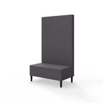 Snake 100 istuinmoduuli, korkea selkänoja, jalat puuta, ik 43 cm