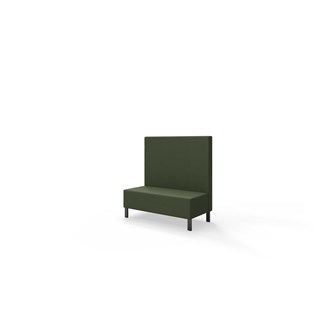 Snake 120 istuinmoduuli, keskikorkea selkänoja, metallijalat, ik 43 cm
