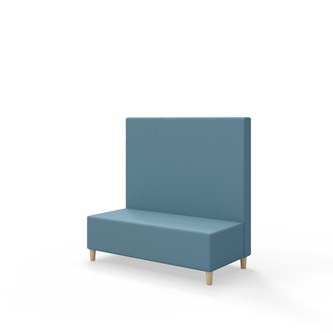 Snake 120 istuinmoduuli, keskikorkea selkänoja, jalat puuta, ik 37,5 cm