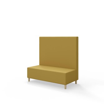 Snake 120 istuinmoduuli, keskikorkea selkänoja, jalat puuta, ik 37,5 cm