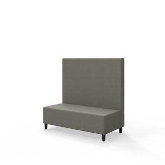 Snake 120 istuinmoduuli, keskikorkea selkänoja, jalat puuta, ik 37,5 cm